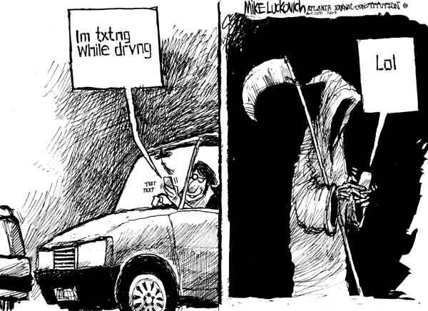 I'm txting while driving I'm txting while driving